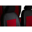 Авто чехлы комбинированые FIAT Punto 2003-2011 POK-TER Unico Premium с красной вставкой Братське