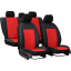 Авточехлы из эко кожи MITSUBISHI Colt 1996-2003 POK-TER Road с красной вставкой Обухів