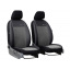 Чехлы на авто для RENAULT KANGOO 1998-2008 POK-TER эко кожа с алькантарой Exclusive серые Броди