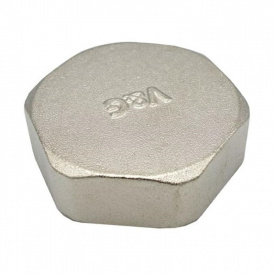 Заглушка V&amp;G 1/2" В никелированная латунь