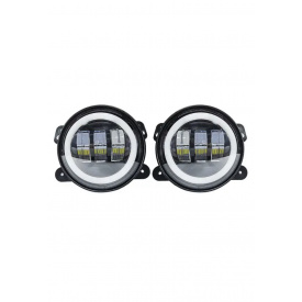 Противотуманные фары OEM Volkswagen T5 в бампер с линзами габарит и поворот Led 60 Ватт 2 шт (T5Led)