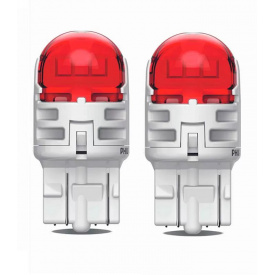 Комплект светодиодных ламп Philips 11066RU60X2 W21/5W LED Ultinon Pro6000 SI 12V 2.5/0.5 W3x16q red