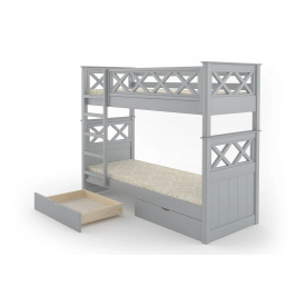 Двоярусне ліжко Кариби (Malta) (90 × 190 см, з шухлядами)