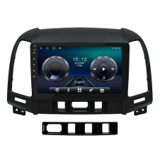 Штатная автомобильная магнитола Lesko 9" Hyundai Santa Fe (2009-2012 гг) 4+64GB 4G+CarPlay Premium Хюндай