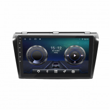 Штатная магнитола Lesko для Mazda 3 I (BK) Рестайлинг 2006-2009 9" 4/64Gb/ 4G/ Wi-Fi/ CarPlay GPS Premium