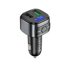Автомобильный FM модулятор трансмиттер Hoco E67 BT5.0/2USB/3A/QC с быстрой зарядкой