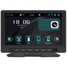 Сенсорный смарт автомобильный монитор Podofo A3458 Apple CarPlay / Android Auto Bluetooth FM 7" Black (1293)