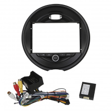 Штатный комплект переходная рамка 9" Lesko BMW Mini 2014-2020 + адаптер питания (1234-317)