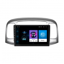 Штатная магнитола Lesko Hyundai Verna II 2005-2010 9" 1/16Gb Wi-Fi GPS Base (10473-54864)
