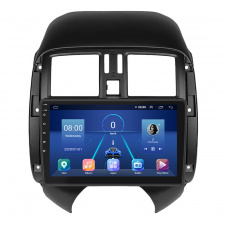 Штатная магнитола Lesko Nissan Versa II Рестайлинг 2014-2019 9" 4/32Gb 4G Wi-Fi GPS Top (11500-64077)