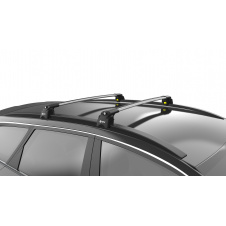 Автобагажник на крышу Turtle AIR 2 Land Rover Discovery 2015+ Серый