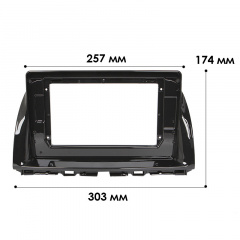 Переходная рамка 10.1 Lesko для авто Mazda CX-5 2012-2017 TK 0137 Black Черкаси