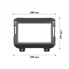 Переходная рамка Lesko 9" JEEP Wrangler Rubicon 2018-2019 (10089-43157) Гуляйполе