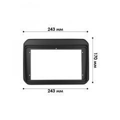 Переходная рамка Lesko 9" Suzuki Ignis 2016-2020 (10124-43537) Курень