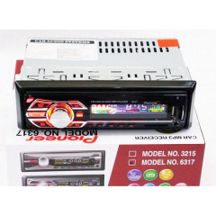 Автомагнитола 6317 мульти подсветка Usb RGB Fm Aux пульт 1 din Обухів