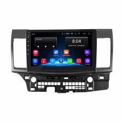 Штатная магнитола Lesko для Mitsubishi Lancer X Рестайлинг 2011-2015г. 10" 2/32Gb/ Wi-Fi Optima GPS Android Вишневое
