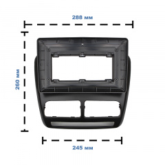 Переходная рамка Lesko 10.1" Fiat Doblo 263 2010-2015 Opel Combo Tour D 2011-2018 (9921-39385) Ковель