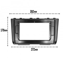 Переходная рамка Lesko 9" Hyundai Creta IX25 2021 (10158-43498) Братское