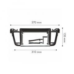 Переходная рамка для авто Lesko 9" Peugeot 508 2011-2018 (10825-59360) Славута