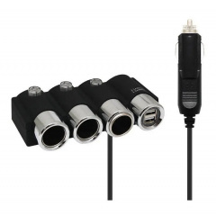 Автомобильный разветвитель прикуривателя OLESSON 1508 (3 гнезда, 2 USB) Чернигов