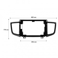 Переходная рамка Lesko 10.1" Honda Pilot 2016+ (10807-59343) Бородянка
