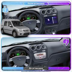 Штатная магнитола 9" Lesko для Ford Tourneo Connect I Рестайлинг 2009-2013 1/16Gb Wi-Fi GPS Base Киев