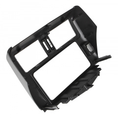 Переходная рамка Lesko 2 DIN Toyota Land Cruiser Prado 2010 Черно-серебристый (9310-37867) Энергодар