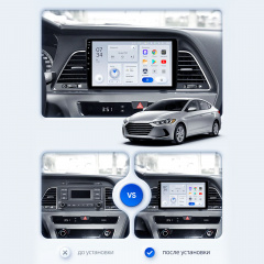 Штатная автомагнитола Lesko для Hyundai Sonata 2014-2019гг. 9" 2/32 Wi-Fi Optima GPS Android Бушево