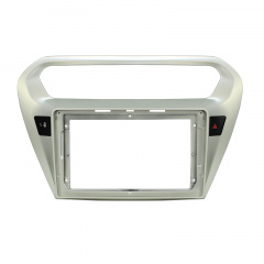 Переходная рамка Lesko для Peugeot 301 2012-2016/Citroen Elysee 14-17 (TK 0070) 9" Серый Надвірна