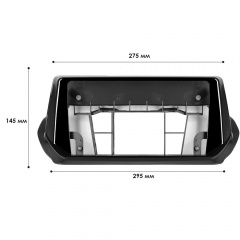 Переходная рамка Lesko 9" Peugeot 2008 2019-2021 (10852-59359) Боярка