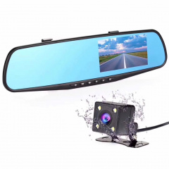 Автомобильный видеорегистратор зеркало BaсkView DVR L711 Full HD с фронтальной и камерой заднего вида + Карта памяти 32Гб Київ