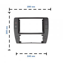 Переходная рамка Lesko 9" Volkswagen Passat B5 1996-2005 (9922-39395) Оріхів