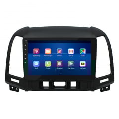 Штатная магнитола Lesko 9" Hyundai Santa Fe II Рестайлинг 2009-2012 6/128Gb 4G Wi-Fi GPS Top (9203-46304) Киев