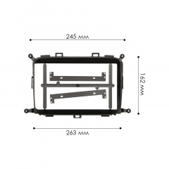 Переходная рамка Lesko 9" KIA Carens 2013-2018 Rondo 2013-2018 (6726) Петрово