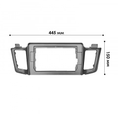 Переходная рамка Lesko для Toyota RAV4 2013-2019 гг. 10.1" (4367) Гайсин