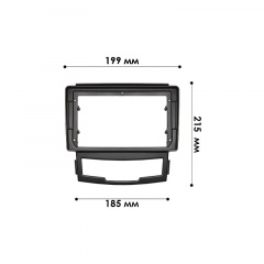 Переходная рамка Lesko 9" SsangYong Actyon 2011-2013 Korando 2010-2013 (10163-43536) Тячів