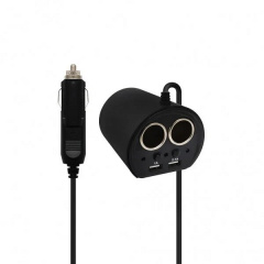 Разветвитель прикуривателя (2 гнезда + 2 USB) OLESSON 1513 Black Кропива