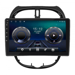 Штатная магнитола Lesko для Peugeot 206 1998-2012 экран 9" 4/32Gb/ 4G/ Wi-Fi/ CarPlay Premium GPS Android Вишневое