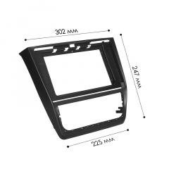 Переходная рамка Lesko 10.1" Skoda Yeti 2009-2017 (9294-37916) Костополь