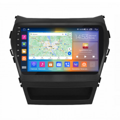 Штатная магнитола Lesko 9" Hyundai Santa Fe III 2012-2016 4/64Gb CarPlay 4G Wi-Fi GPS Prime (9204-47722) Днепр