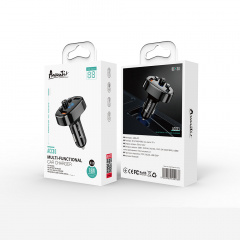 Bluetooth FM модулятор (трансмиттер) Avantis ACC03 18W/QC3.0- черный Ворожба