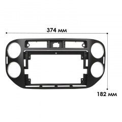 Переходная рамка Lesko 9 Volkswagen Tiguan 2011-2016 (1747) Бучач