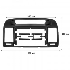 Переходная рамка под дерево Lesko 9" Toyota Camry 2001-2006 Черный (5496-37925) Владимир-Волынский