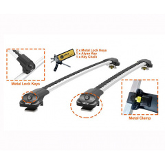 Автобагажник на крышу Turtle AIR 1 Seat Exeo 2009-2013 Серый Кам'янка-Дніпровська