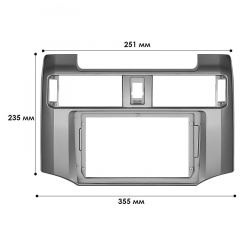 Переходная рамка Lesko 9" Toyota 4Runner 2009+ (10640-57389) Тячів