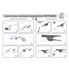 Автобагажник на рейлинги MINI Countryman (F60) SUV 17- Amos Futura str 1.2 Рівне