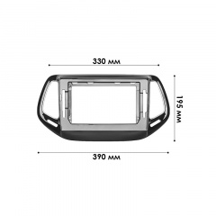 Рамка переходная Lesko 10.1" Jeep Compass 2017-2019 (9258-43427) Петрово