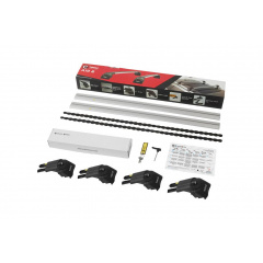 Автобагажник на крышу Turtle AIR 2 BMW X1 E84 2010-2015 Серый Харків