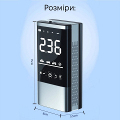 Автокомпрессор портативный с аккумулятором Inspire P06 25 л/мин (INS-P06) Первомайськ