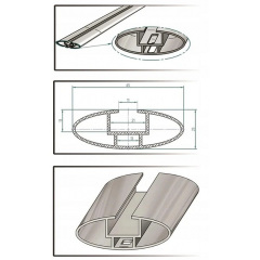 Поперечены на релинги RENAULT Laguna mk III kombi 2008-2015 Aguri Prestige Silver Кам'янка-Дніпровська